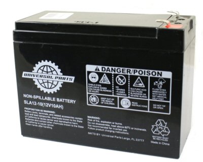 Universal Parts 12V 10AH Compact Scooter Battery