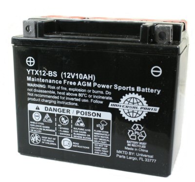 Universal Parts 12 Volt 10 Amp YTX12-BS Battery 