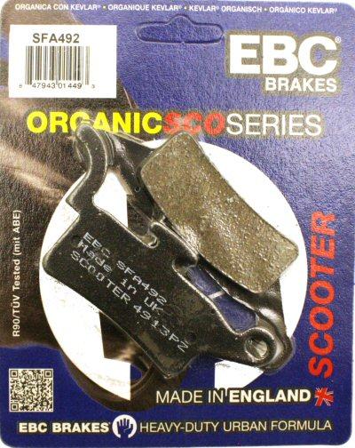 EBC Brakes SFA492 Scooter Brake Pads for Yamaha Zuma 125 09-15 Front scooters. 